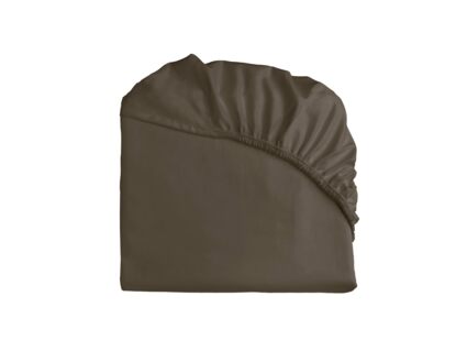Простыня Primavelle на резинке Satin Luxe (какао) 448