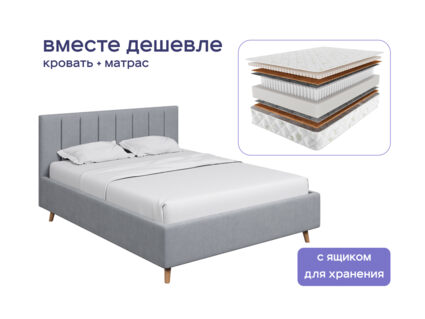 Кровать Димакс Амадора с п/м + матрас Мистер Слип Multi Line элит стронг 1472