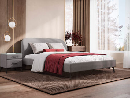 Кровать Сонум Katrin Микровелюр Кофе 256