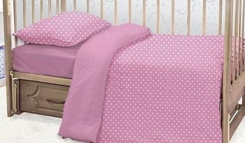 Комплект постельного белья из поплина Этель Розовые сны