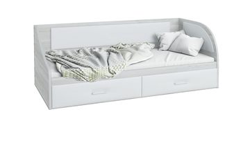 Кровать 80х200 см Sontelle Кэлми Ренли с ящиком Винтер + Белый